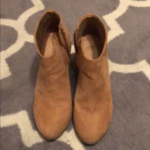 Tan ankle boots